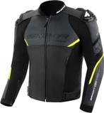 SHIMA Bandit 2.0 Perforated Zwart Geel Leren Motorjas, Motoren, Nieuw met kaartje, Jas | leer, SHIMA, Heren