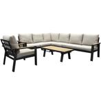 Showroommodel Lola hoek loungeset 6-delig aluminium, Tuin en Terras, Tuinsets en Loungesets, Ophalen of Verzenden, Nieuw