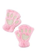 Dierenpoot Vingerloze Handschoenen Roze Pluche Vingerloos Po, Hobby en Vrije tijd, Feestartikelen, Ophalen of Verzenden, Nieuw