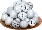 2dekans | Giftsome Zilveren Kerstballen Set - 60 Kunststof, Diversen, Kerst, Ophalen of Verzenden, Zo goed als nieuw
