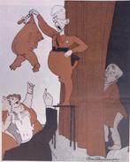 Mussert verkoopt zijn broek op spotprent (lijst optie), Antiek en Kunst, Verzenden