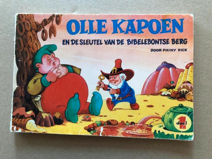 Olle Kapoen en de Sleutel van de Bibelebontse Berg - 1970, Verzamelen, Stripfiguren, Boek of Spel, Gebruikt, Olivier B, Bommel en Tom Poes
