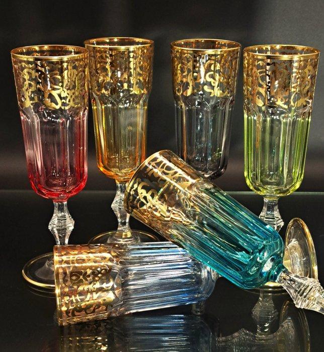 Artemisia - Champagne fluitje (6) - Monet - Kristal, Antiek en Kunst, Antiek | Meubels | Tafels