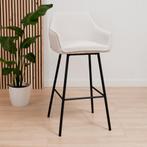 Scandinavisch barkruk Andor stof beige 65-78 cm