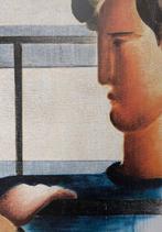 Oskar Schlemmer (after) (1888-1943) - Gruppe am Gelander,, Antiek en Kunst