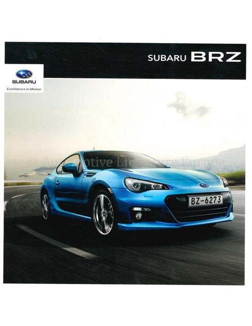 2013 SUBARU BRZ BROCHURE FRANS, Boeken, Auto's | Folders en Tijdschriften