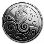 Samoan Seahorse - 1 oz 2019 (30.000 oplage), Verzenden, Losse munt, Zilver