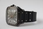 Horloge Cartier Santos Large Black DLC 09/2020 Horloge+doos, Overige merken, Gebruikt, Staal, Polshorloge