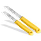 Solingen 3 delige keukenmessen set met 2 schilmessen en 1..., Ophalen of Verzenden, Nieuw, Kunststof, Bestekset