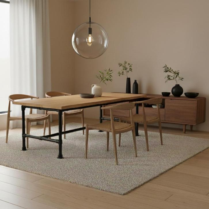 Eettafel op maat | Staal of Zwart | Elk formaat | DIY, Huis en Inrichting, Tafels | Eettafels, Nieuw, Metaal, Ophalen of Verzenden