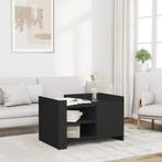 vidaXL Salontafel 80x50x50 cm bewerkt hout zwart, Huis en Inrichting, Tafels | Salontafels, Verzenden, Nieuw, Overige houtsoorten
