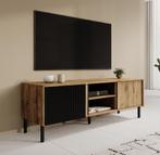 Meubella | TV-Meubel eiken 150x41x50 cm | Met kleppen, Huis en Inrichting, Kasten | Televisiemeubels, Overige materialen, Verzenden