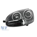 VW Golf 5 Koplampen Set GTI R32 Look Zwart (Volkswagen, TC), Ophalen of Verzenden, Nieuw, Volkswagen