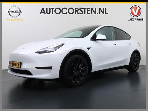 Zakelijke Lease |  Tesla Model Y RWD 58kWh Lmv 20 Warmtepom, Auto's, Tesla, Dealer onderhouden, Lease, Zwart, Automaat, SUV of Terreinwagen