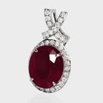 Zonder Minimumprijs - Hanger - 14 karaat Witgoud, 5,34 ct, Sieraden, Tassen en Uiterlijk, Antieke sieraden
