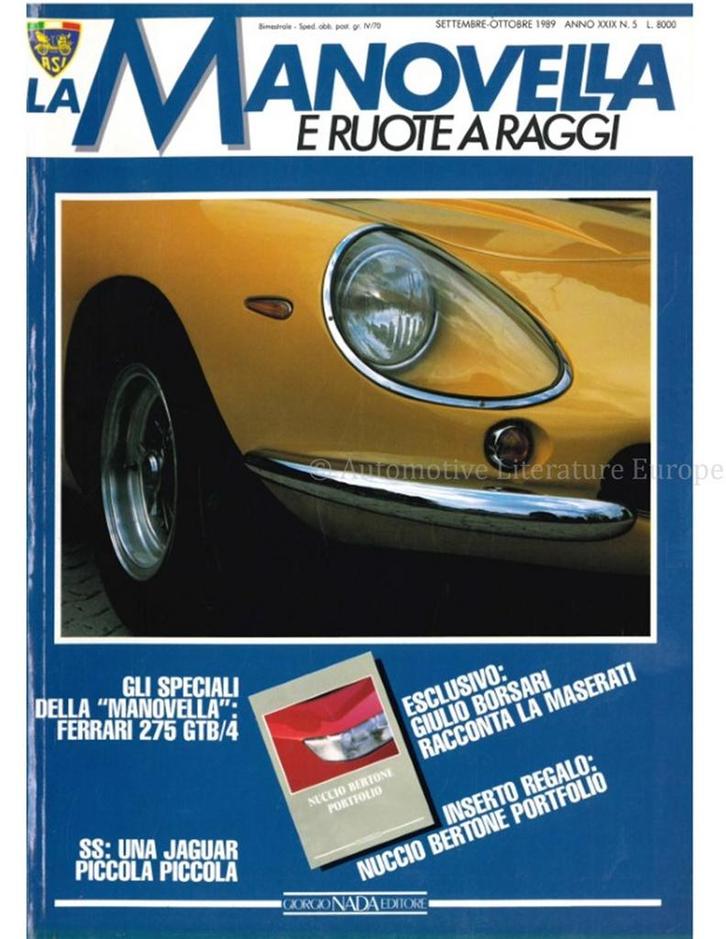 1989 LA MANOVELLA E RUOTE A RAGGI ITALIAANS 5, Boeken, Auto's | Folders en Tijdschriften