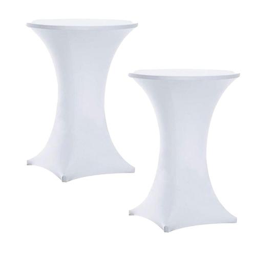 Statafelrok - 2 Stuks -  Wit - Universeel - Statafel Hoes -, Huis en Inrichting, Stoelen, Nieuw, Verzenden