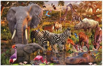 Ravensburger puzzel Afrikaanse dier van €68,99 voor €55,19 beschikbaar voor biedingen