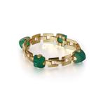 Armband Georges L’Enfant 18kt goud en chrysopraas cabochon, Sieraden, Tassen en Uiterlijk, Armbanden, Nieuw