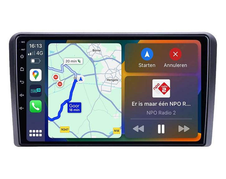 Android navigatie radio Audi A3 2003-2013, Android OS, A..., Auto diversen, Autoradio's