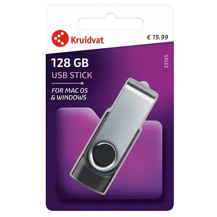 Kruidvat 128 GB USB-Stick, Computers en Software, USB Sticks, Nieuw, Verzenden