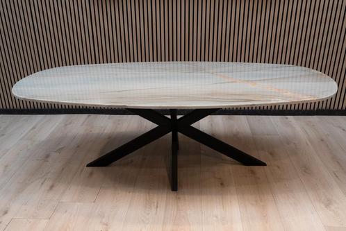 Organische Marmeren Tafel Wit Uniek Design NU VOOR €1599, Huis en Inrichting, Tafels | Eettafels, 50 tot 100 cm, 150 tot 200 cm