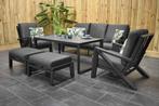 Carini Loungeset 3 Zitsbank en 2 Lounge Tuinstoelen Hoge Taf, Ophalen of Verzenden, Loungeset, Bank, 7 zitplaatsen