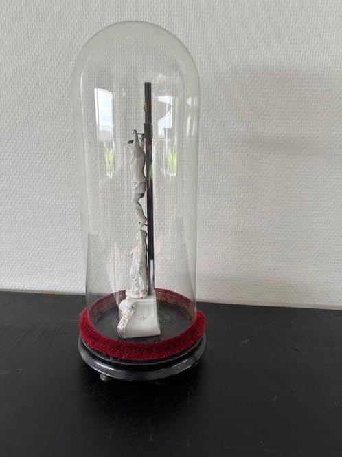 Crucifix - Glas, Hout, Porselein - 1800-1850 - Kruisbeeld, Antiek en Kunst, Kunst | Niet-Westerse kunst