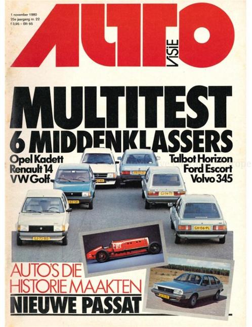 1980 AUTOVISIE MAGAZINE 22 NEDERLANDS, Boeken, Auto's | Folders en Tijdschriften