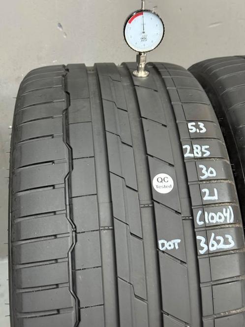 285/30/21 100Y Hankook zomerbanden 5,3mm profiel 2 stuks, Auto-onderdelen, Banden en Velgen, 21 inch, Erkend duurzaam, Zomerbanden