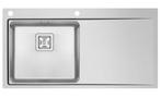 RVS Spoeltafelblad | Spoelbak Links | 100 x 52 cm, Verzenden, Nieuw in verpakking