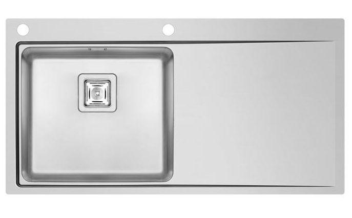 RVS Spoeltafelblad | Spoelbak Links | 100 x 52 cm, Zakelijke goederen, Horeca | Meubilair en Inrichting, Verzenden