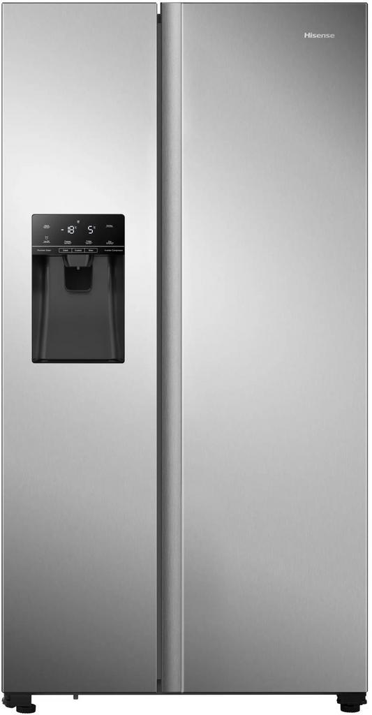 Hisense RS5P535NPCE side-by-side koelkast - rvs, Witgoed en Apparatuur, Koelkasten en IJskasten, 150 tot 200 liter, Energieklasse A of zuiniger