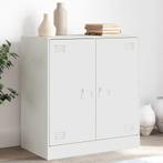 vidaXL Dressoir 67x39x73 cm staal wit, Huis en Inrichting, Kasten | Dressoirs, Verzenden, Nieuw, 50 tot 100 cm, Metaal