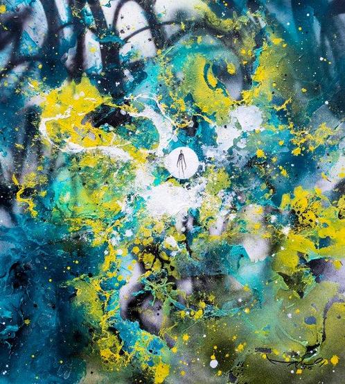 RAM - Distance is just a Feeling . Cosmic Walker, Antiek en Kunst, Kunst | Schilderijen | Modern