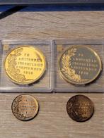 Nederland. Herdenkingspenningen Lot 4 stuks, Wilhelmina te