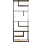 Vakkenkast Huub Hout 210 x 80 cm  - Roomdivider, Huis en Inrichting, Verzenden, Nieuw