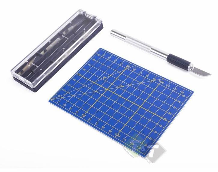 Precisie Hobbymes Met Snijmat, Incl. 6 Opzetmesjes, Benson, Doe-het-zelf en Verbouw, Gereedschap | Handgereedschap, Nieuw, Ophalen of Verzenden