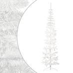 vidaXL Kunstkerstboom half met standaard smal 210 cm wit, Diversen, Kerst, Verzenden, Nieuw