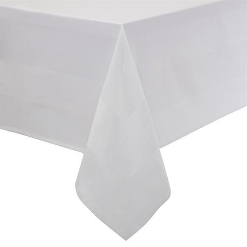 Satin Band tafelkleed wit 160x160cm, Huis en Inrichting, Keuken | Bestek, Verzenden