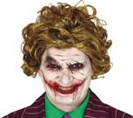 Halloween Joker Pruik Geel Groen, Verzenden, Nieuw