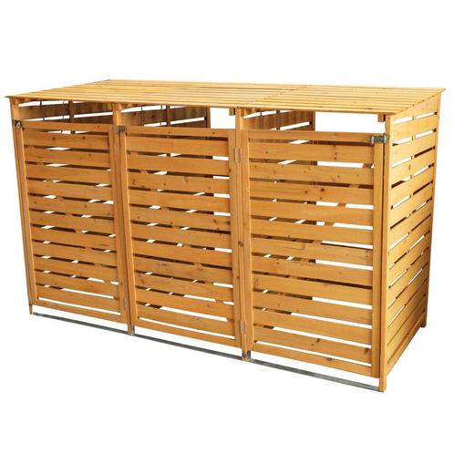 Containerberging - Driedubbel - Hout - 3 x 240L containers -, Doe-het-zelf en Verbouw, Containers, Verzenden