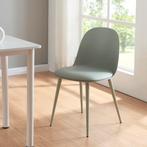 [en.casa] Eetkamerstoel set van 2 Kangasala 81x45x52 cm grij, Verzenden, Nieuw