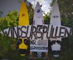 Tweedehands windsurfsets voor beginners en herintreders, Ophalen, Gebruikt, Complete set, Met vin(nen)