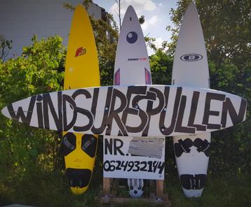 Tweedehands windsurfsets voor beginners en herintreders beschikbaar voor biedingen