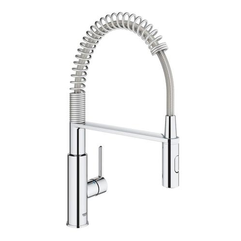 Keukenkraan Grohe Get 1-Gats Met Professionele Handdouche, Doe-het-zelf en Verbouw, Sanitair, Kraan, Nieuw, Chroom, Ophalen of Verzenden