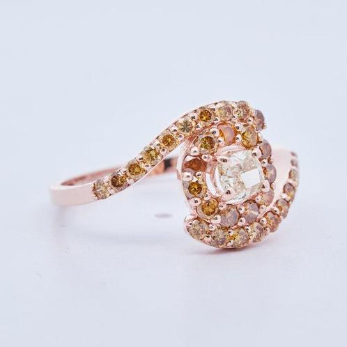 Zonder Minimumprijs - Ring 14 kt. - 0.94ct. tw. Diamant, Sieraden, Tassen en Uiterlijk, Ringen