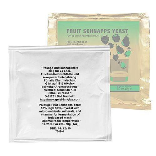Prestige - Fruit en schnapps - Turbo gist / yeast - 67 g, Huis en Inrichting, Keuken | Potten en Pannen, Overige typen, Nieuw