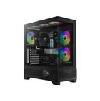 Gamdias Atlas M1 Aquarium Gaming Case Zwart met Temperatu..., Ophalen of Verzenden, Nieuw