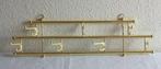 Vintage Garderobe aus Messing mit Sieben drehbaren Haken -